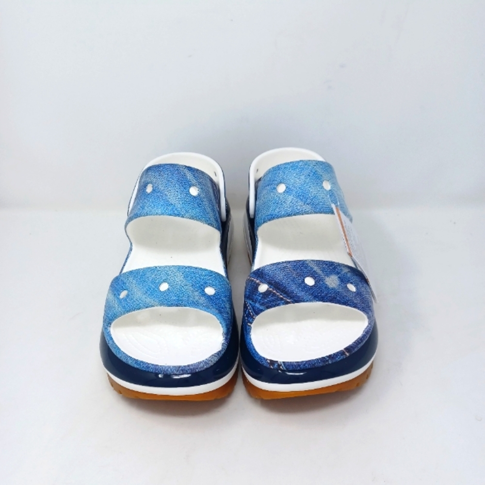 CROCS Mega Crush Denim Sandal Women's 9 - Picture 5 of 10